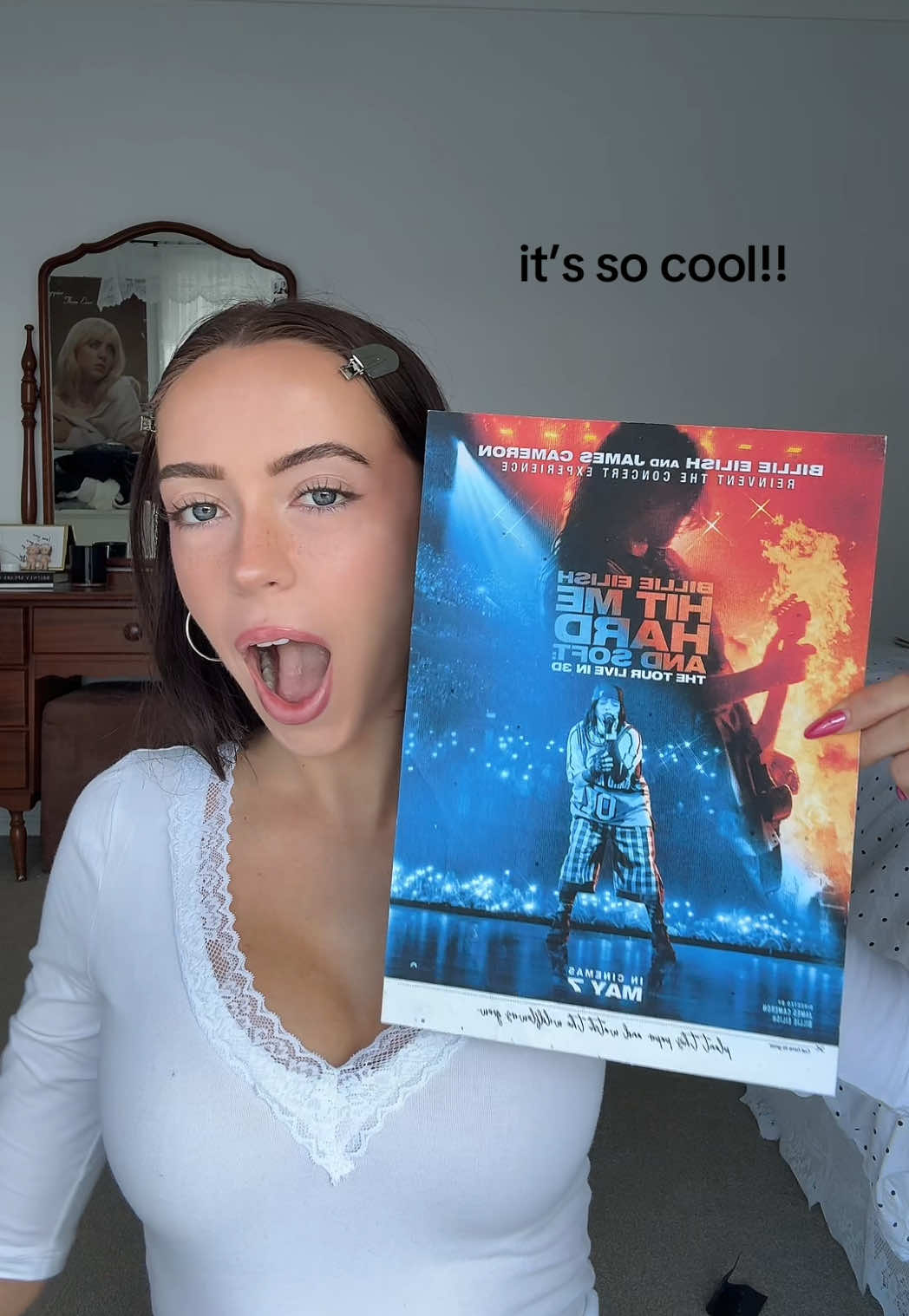 TikTok post by @kharrlii for Hit Me Hard And Soft 3D Movie. Caption reads: [...] @Paramount Pictures @HIT ME HARD AND SOFT 3D....