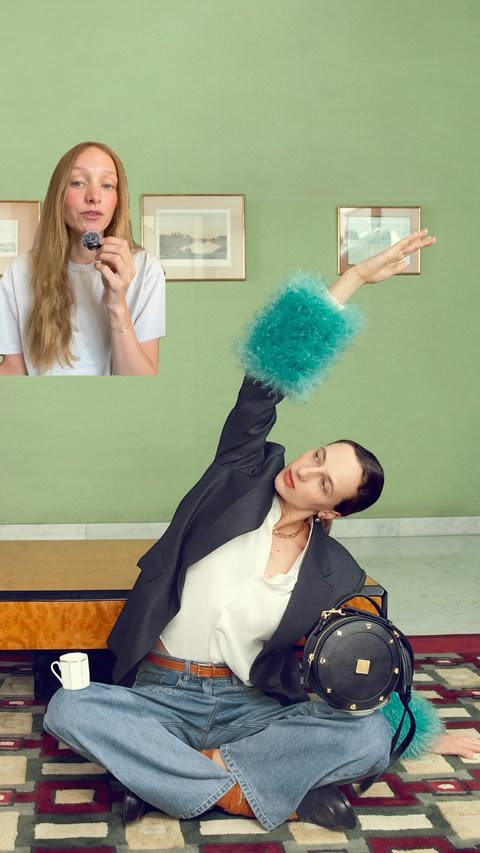 Instagram post by @holylora for MCM. Caption reads: anzeige this @mcmworldwide campaign makes me think....