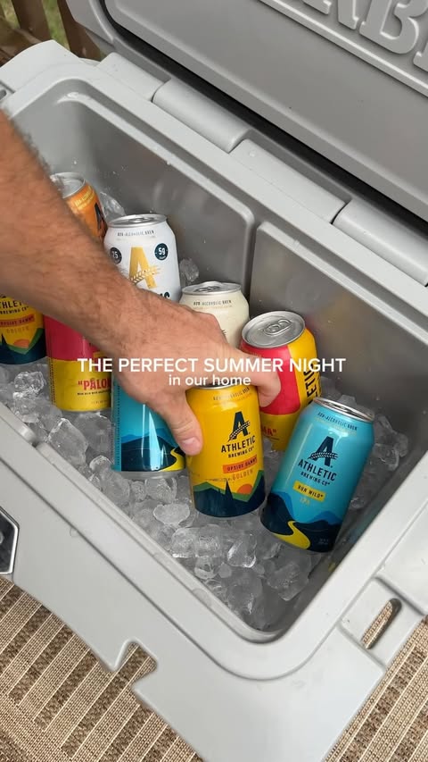 Instagram post by @madssteffano for Athletic Brewing Co. Caption reads: These are the perfect addition to our summer....