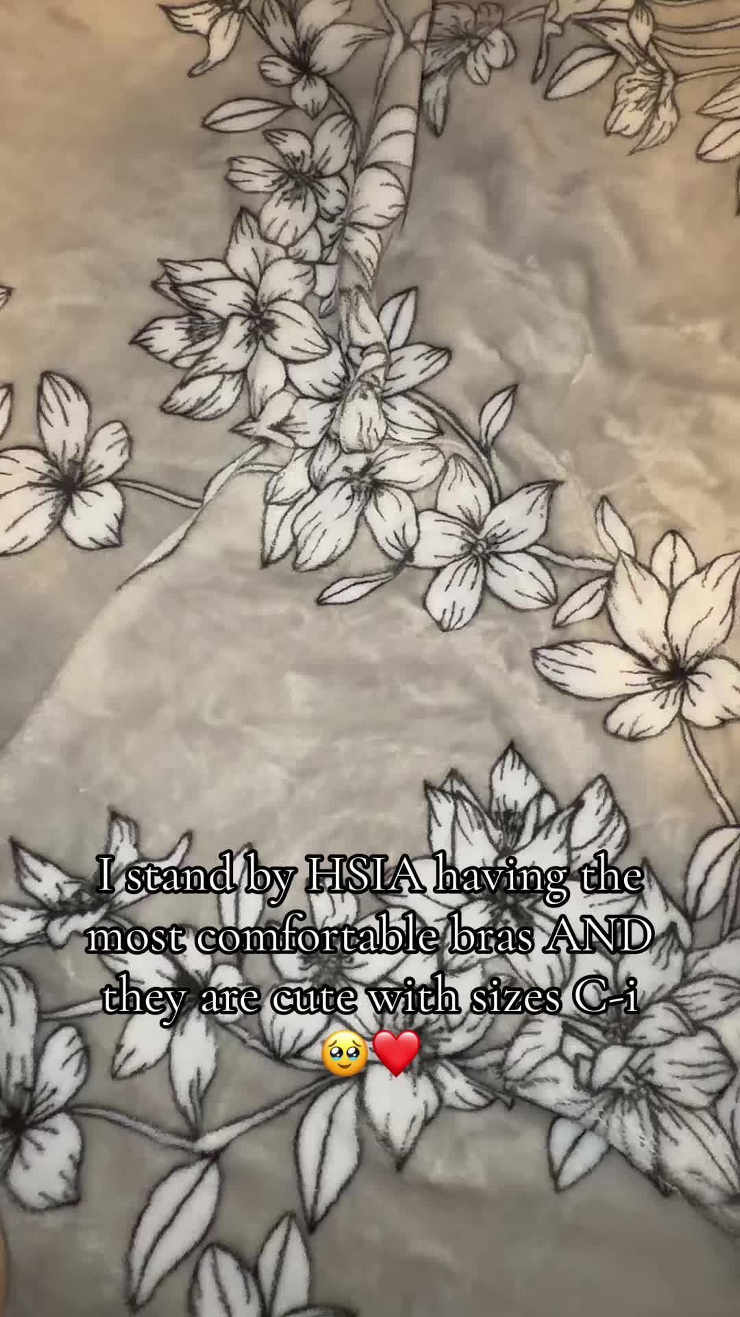 TikTok post by @twyelite for HSIA Lingerie. Caption reads: Exactly why Cardi B approved of them 🤌🏼....