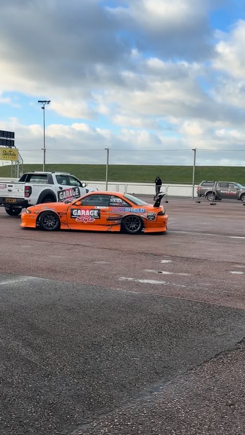 Instagram post by @dannygrundydgracinguk for Garage Style Ltd. Caption reads: What a day at @santapodraceway with our sponsored....