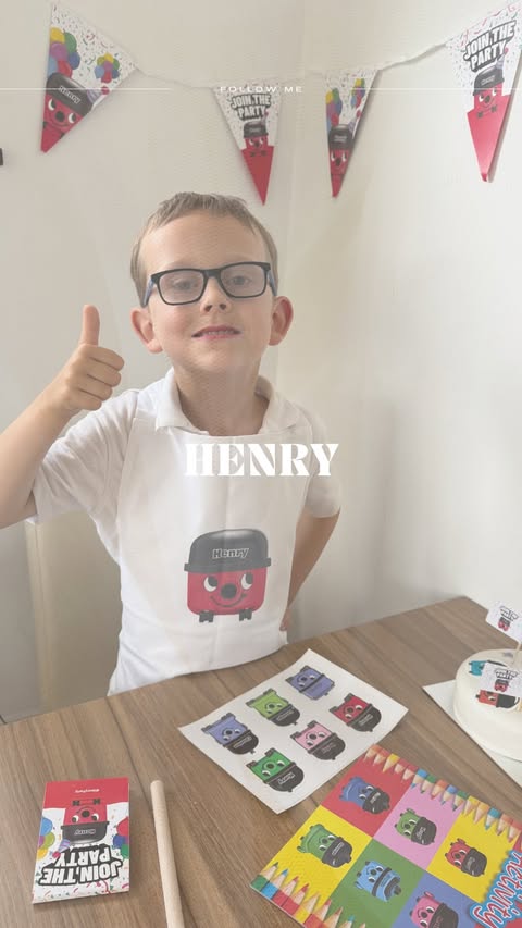 Instagram post by @donna_rickard_ for Come Round. Caption reads: 🌟 Henry 🌟 Ad Happy 45th Birthday, Henry! 🎉🎂....