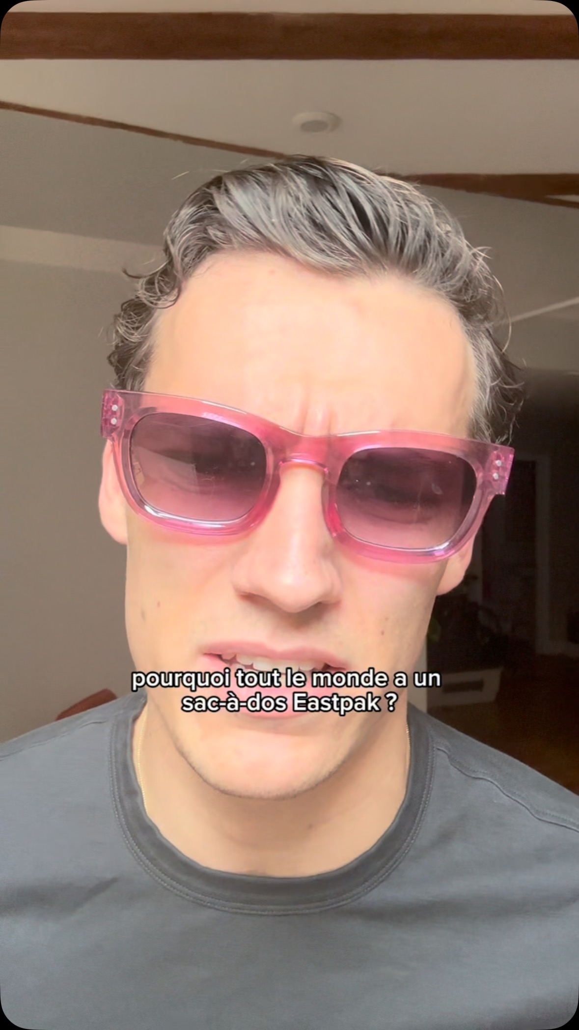 Instagram post by @louisvitse for Eastpak. Caption reads: Tout le monde a un sac à dos @eastpak_fr ?

#actu....