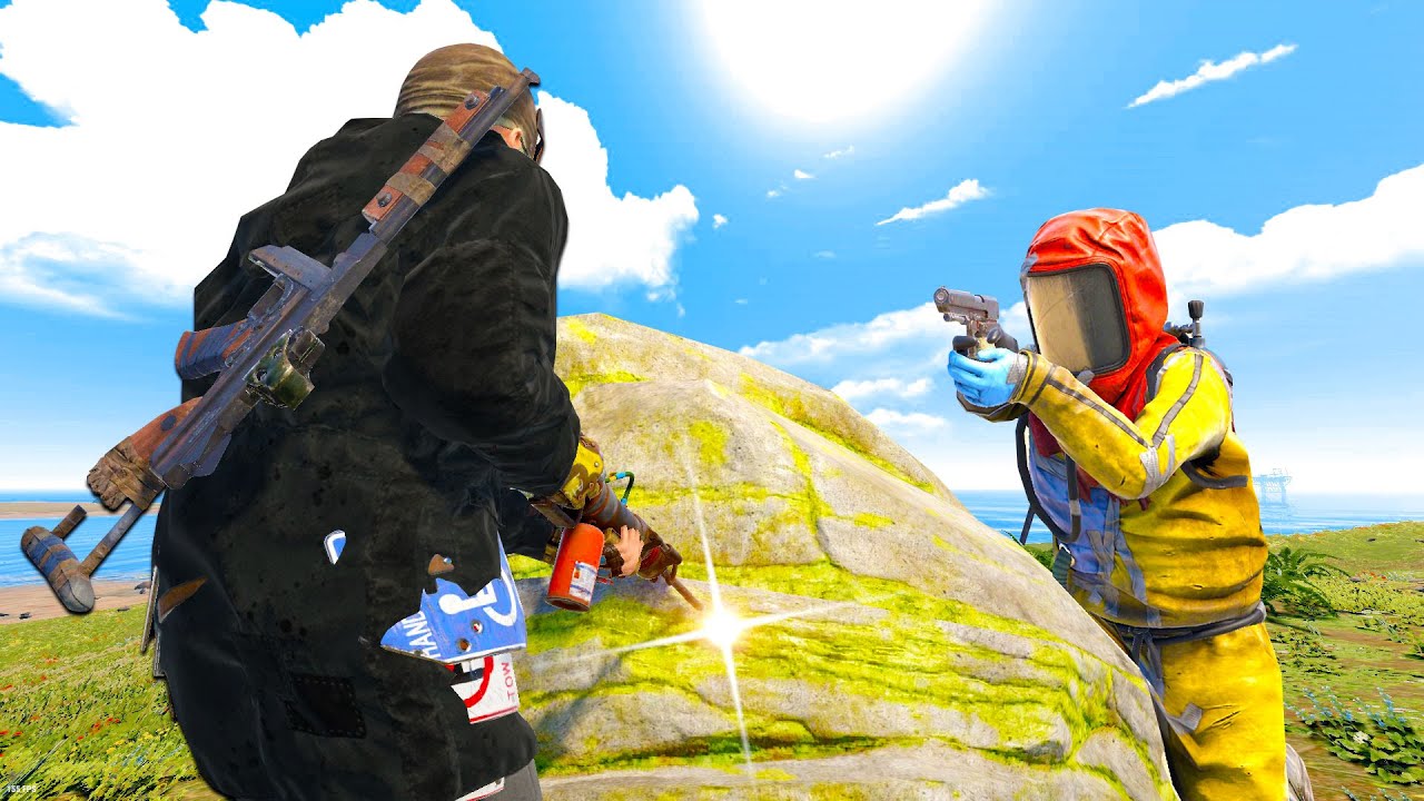 YouTube post by @Posty for Arozzi. Caption reads: Rust - THE 14000 HOUR SOLO SNOWBALL | PART 1.