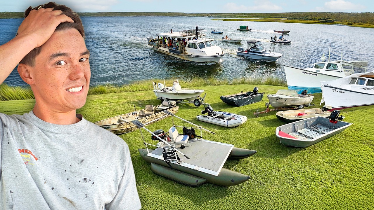 YouTube post by @fvsoutherngirl for Jimmy's Famous Seafood. Caption reads: I think I have a boat problem.