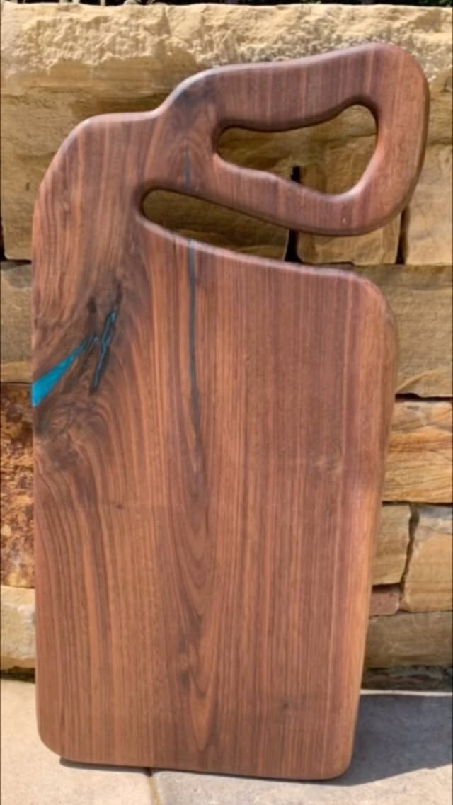 Instagram post by @mikebuiltsomething for TotalBoat. Caption reads: A little @totalboat epoxy with some Caribbean blue....