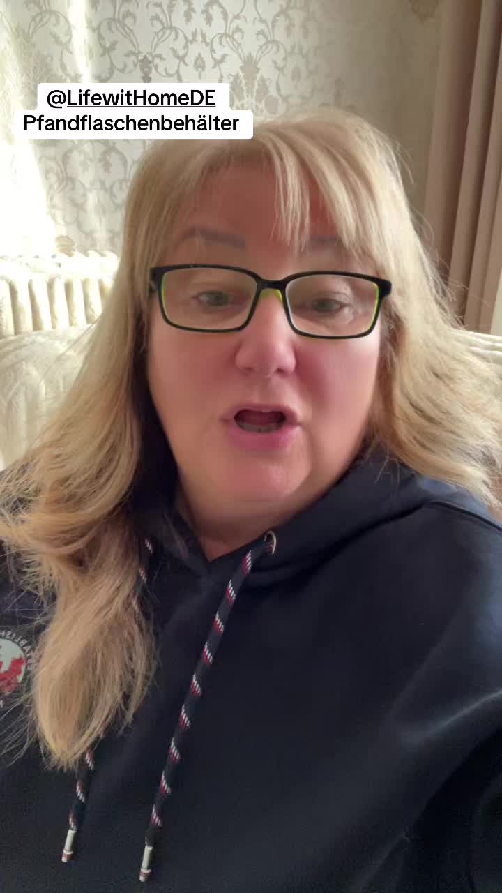 TikTok post by @tanjaam70 for Lifewit. Caption reads: #@Lifewit Home DE #pfandflaschenbehälter #haushalt....