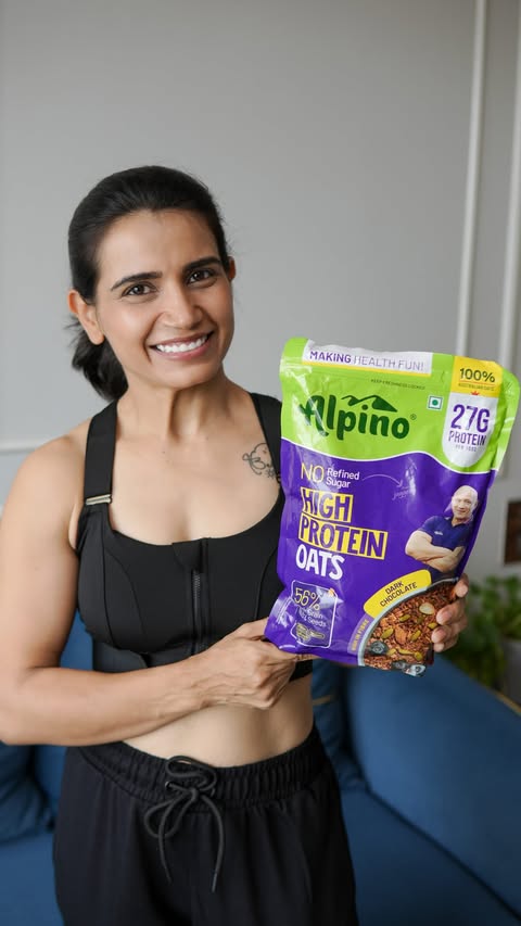 Instagram post by @priyaahujarajda for Alpino. Caption reads: [...] our breakfast. I’ve been trying the new....