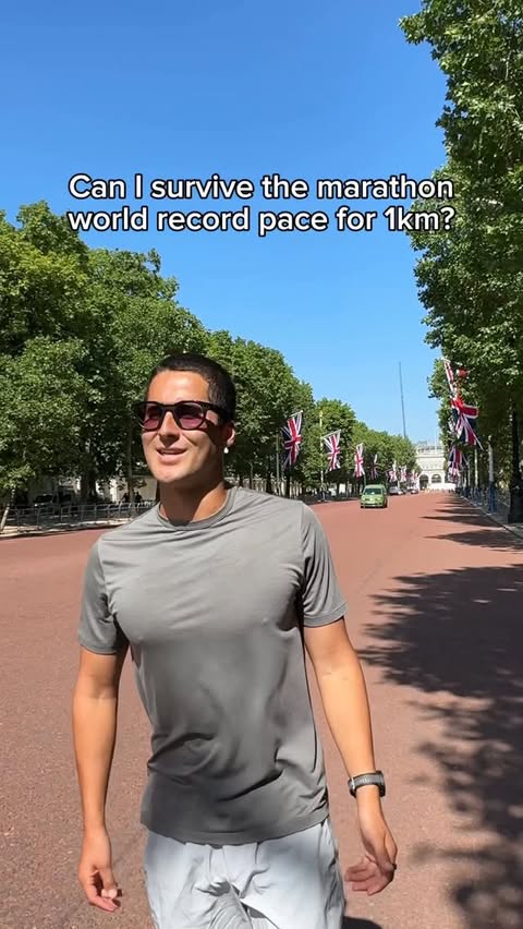 Instagram post by @coachtommy.nrg for Oakley. Caption reads: [...] world record marathon pace using the....