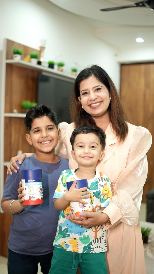 Instagram post by @mamapsychologist_ for GRITZO. Caption reads: [...] give them the best, every single day.....