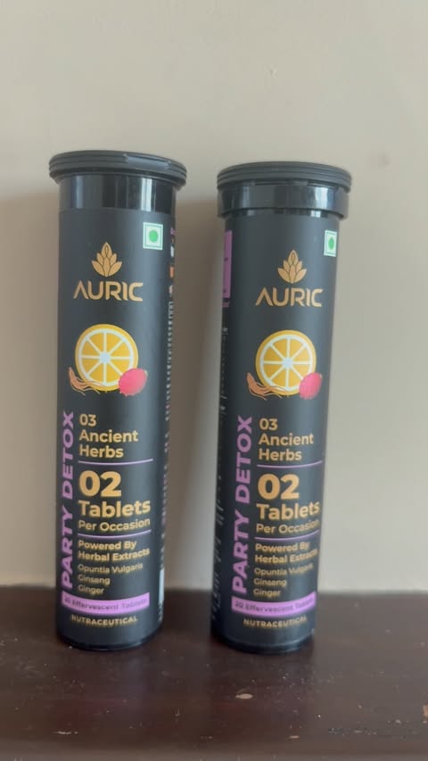 Instagram post by @bandana9680 for Auric. Caption reads: [...] focus and next-day balance with Auric Party....