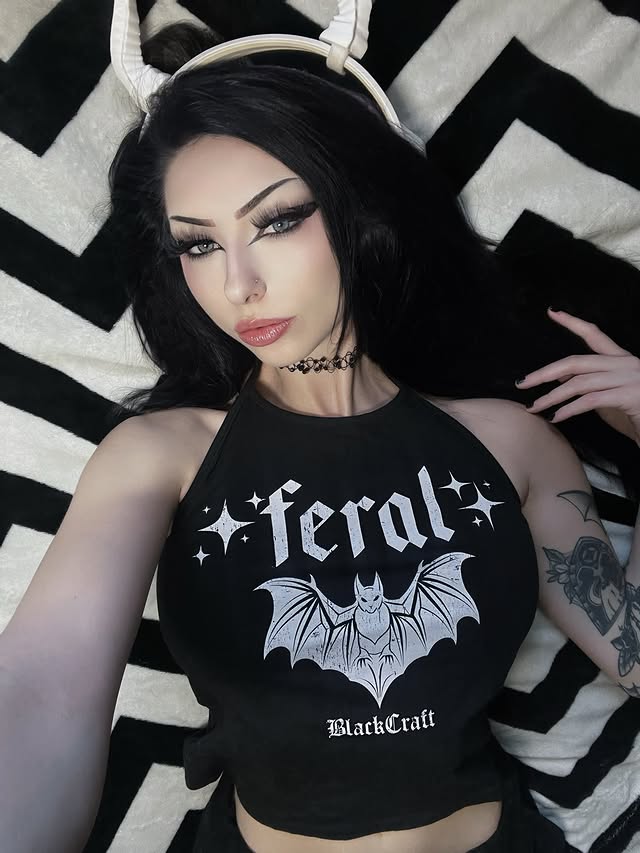 Instagram post by @soulbewitch for Blackcraft Cult. Caption reads: Feral 🦇 . #BCCInfluencer #giftedbyblackcraft.