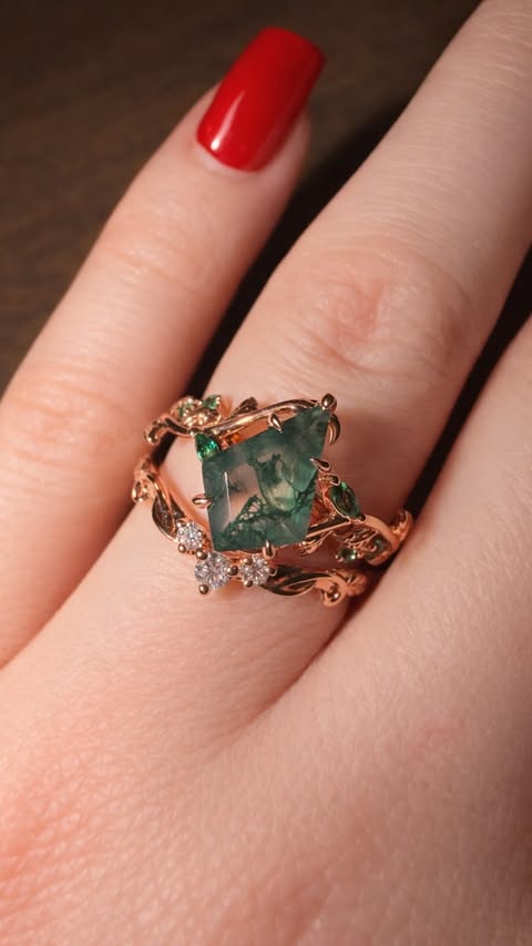 Instagram post by @tonianninclosetland for Mollyjewelryus. Caption reads: [...] moissanite  rings from @MollyJewelryUS are....