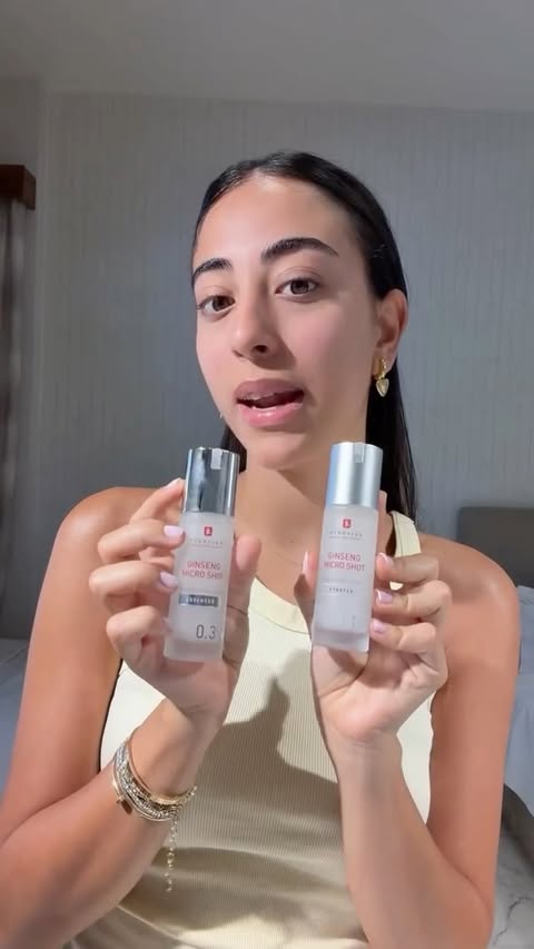 Instagram post by @rayakhourii for Erborian. Caption reads: [...] found my new skincare obsession 🌿✨....