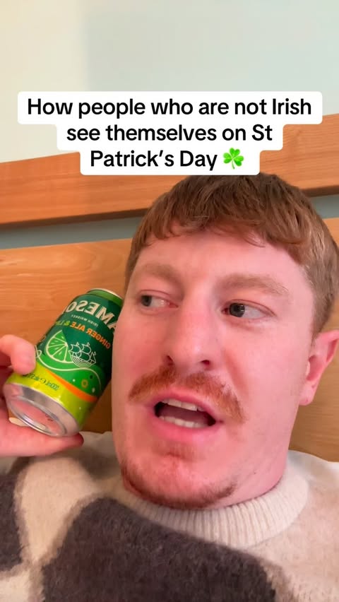 Instagram post by @tomnestorcomic for Jameson Irish Whiskey. Caption reads: How people who aren’t Irish see themselves on St....