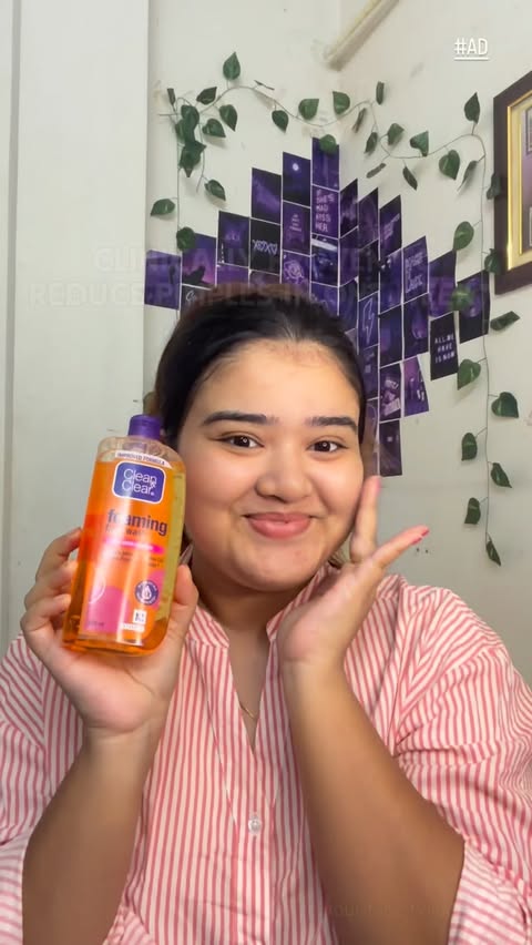 Instagram post by @sheilika_das for Clean & Clear. Caption reads: Big day ahead? Even one pimple feels like the end....