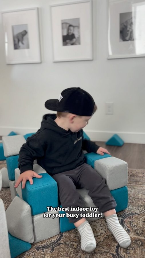 Instagram post by @mallorymack_ for Freshly Picked. Caption reads: These cushion, magnetic  blocks have been a....