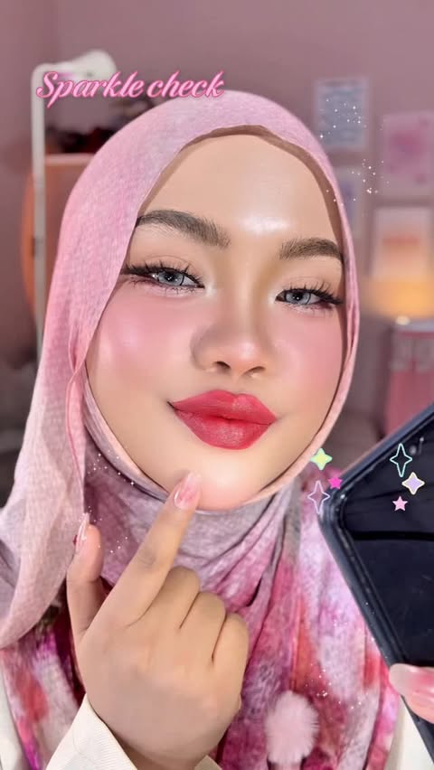 Instagram post by @lifkaalmaqvira for AZARINE. Caption reads: wait… Lip Matte Magic Azarine ini lucu bgt ✨ matte....