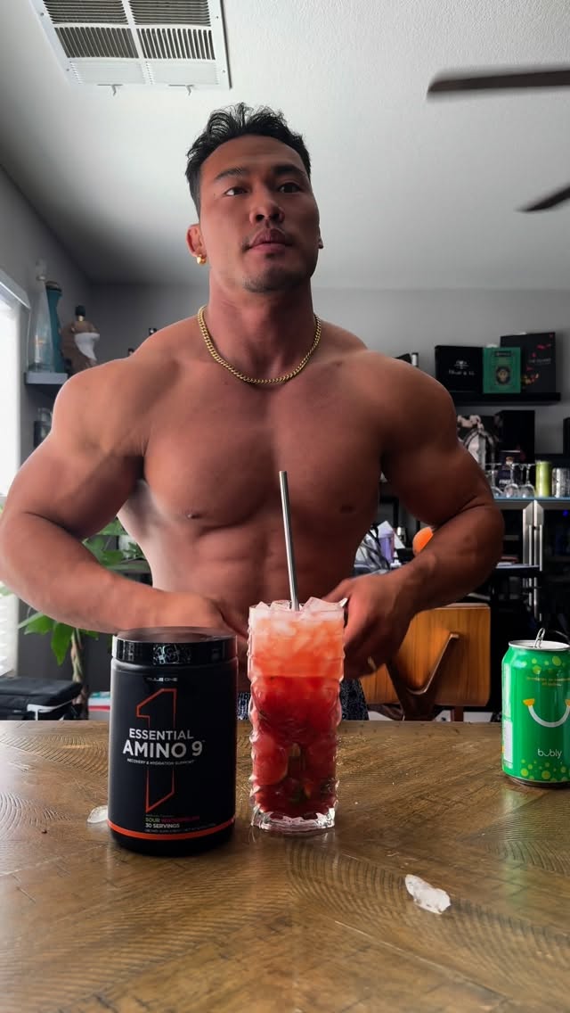 Instagram post by @willitfitness for Rule One Proteins. Caption reads: Last drink of the summer, Watermelon BCAA....