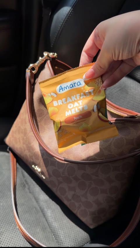 Instagram post by @lauren.b.webb for Amara Organic Foods. Caption reads: #ad SO EXCITED! My daughter’s favorite snacks are....