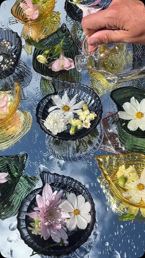 Instagram post by @jwhorner_ for Zara Home. Caption reads: Making a splash with my commission for @zarahome....