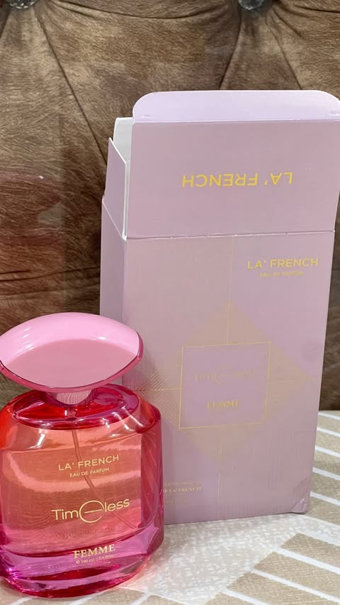 Instagram post by @shairal123456 for La'French Perfume. Caption reads: I loved it ✨#collaboration.