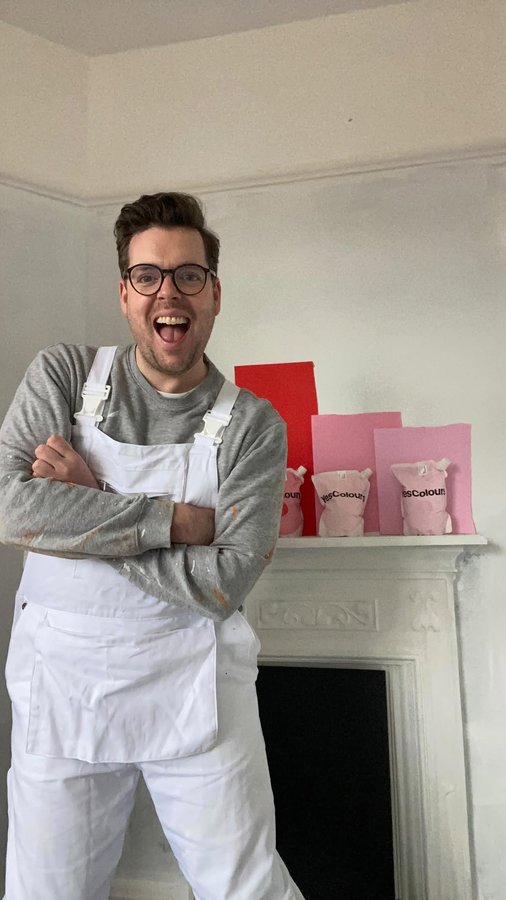 Instagram post by @hattathome for YesColours. Caption reads: [...] PAINTS? I’m glad you asked . . .....