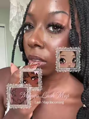 TikTok post by @itsbunnyboo for MilyBest Beauty. Caption reads: [...] not blended in. Lash Kit is from: @MilyBest....