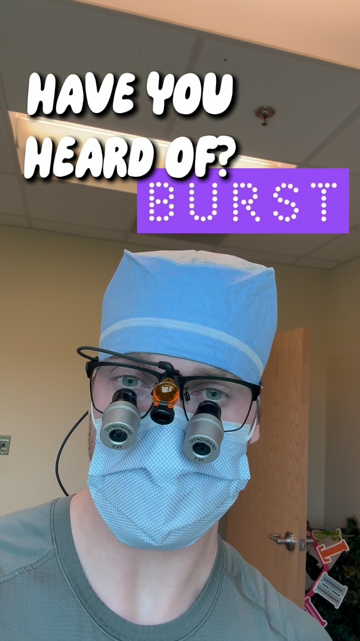 Instagram post by @drmattkaiser for Burst Oral Care. Caption reads: Have been a big fan of my Burst Oral Care....