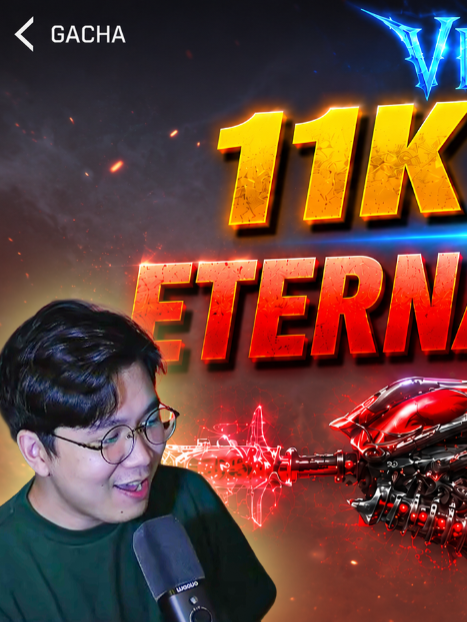 TikTok post by @mr_field4 for Maono. Caption reads: 🔥 11K GOLD VS ETERNAL FN2000 🔥 Mic: Maono....