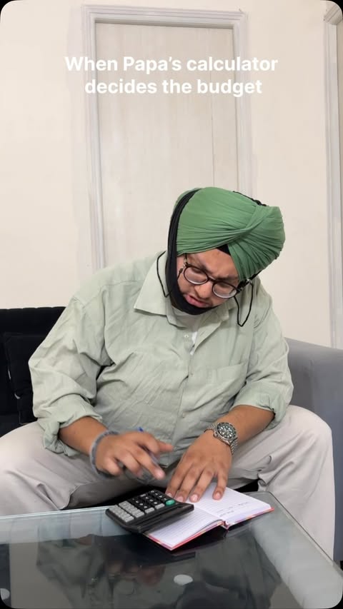 Instagram post by @purewalparamjit for Reliance Digital. Caption reads: [...] kehnda, “Stop Spending!” 🧮😂 Par Reliance....