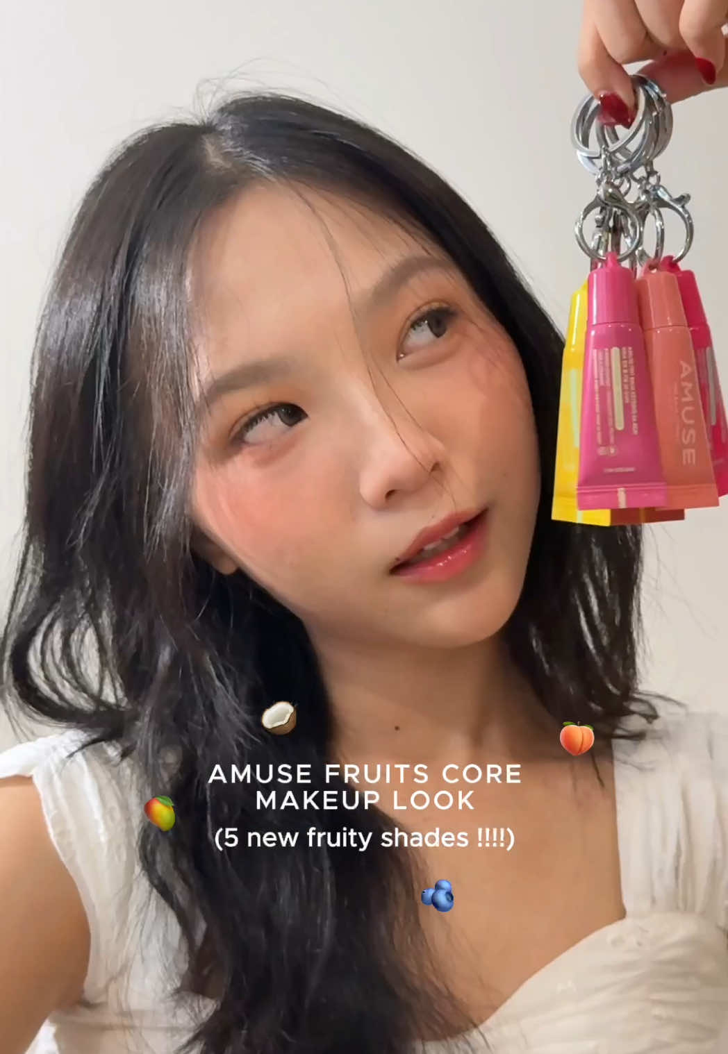 TikTok post by @bocilllllllll for AMUSE Seoul. Caption reads: my new favorite lippies thank u @AMUSE Seoul 🩷....