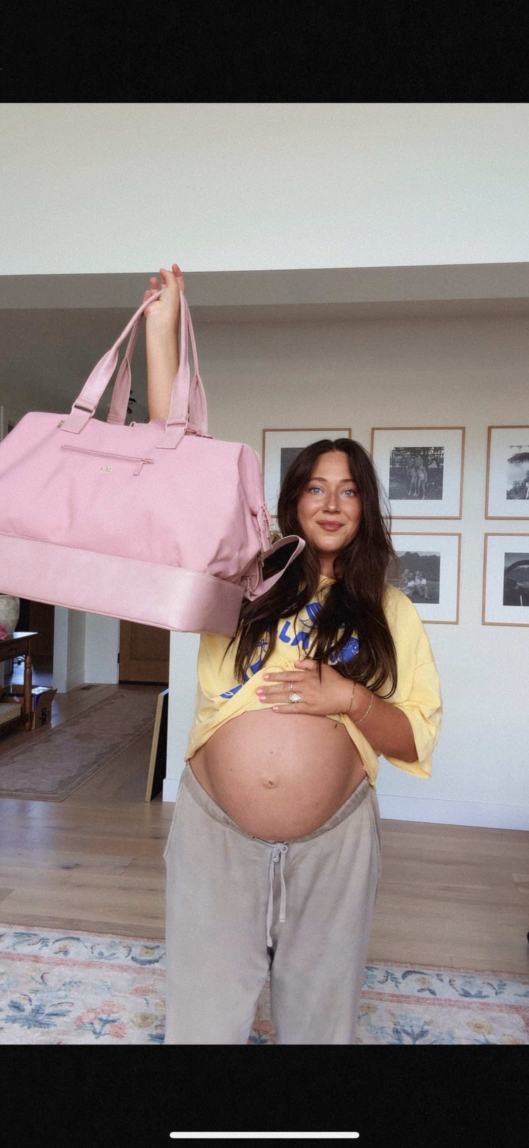 TikTok post by @lobeeston for BÉIS Travel. Caption reads: Lmk if I missed anything!! Bag is @BÉIS weekender!....