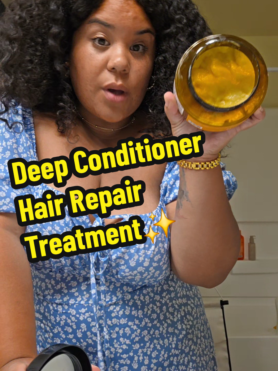 TikTok post by @portrayedbyshay for Karseell Collagen. Caption reads: @Karseell_Collagen This deep conditioner was so....