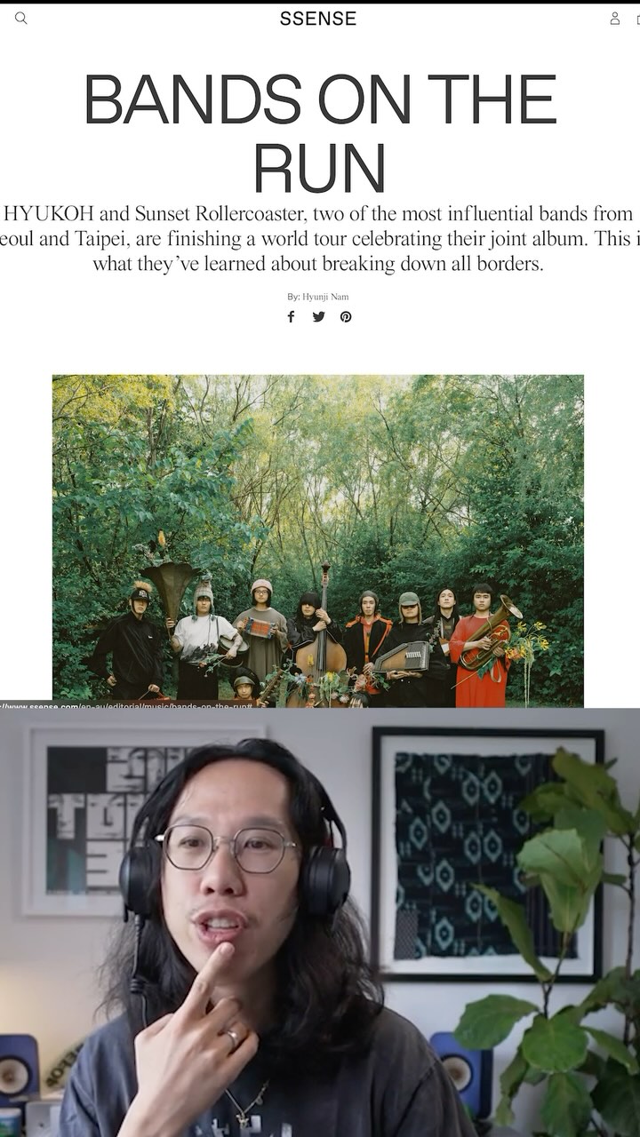 Instagram post by @gee_derrick for SSENSE. Caption reads: This is an excerpt from my weekly twitch stream,....