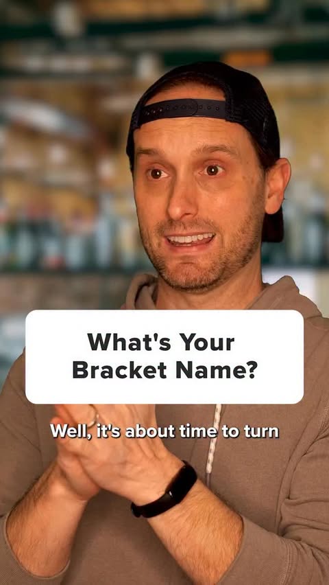 Instagram post by @joshmancuso for SLING TV. Caption reads: Clever bracket name: ✅ Watching the tournament....