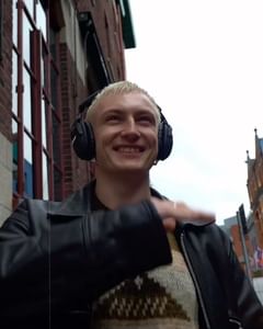 Instagram post by @pj.kirby for Marshall Headphones. Caption reads: If you say you don’t do this you’re lying x....