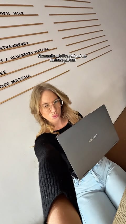 Instagram post by @maddyjoybockett for Lenovo. Caption reads: [...] as being a full time travel creator. My....