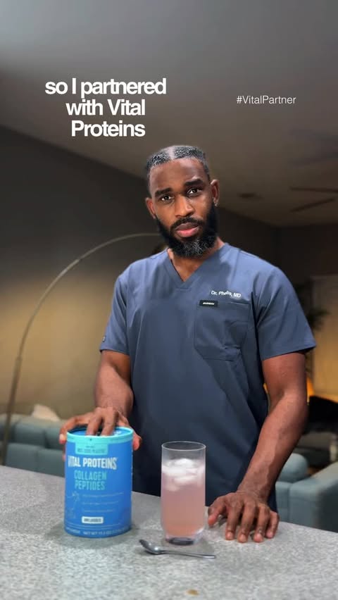 Instagram post by @doctorphabs for Vital Proteins. Caption reads: [...] I’ve been happy to partner with....
