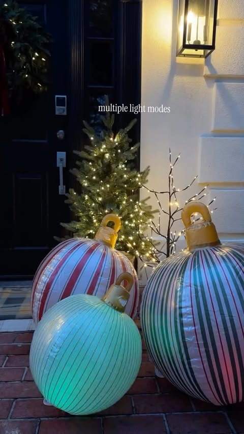 Instagram post by @designwithbernice for FUNBOY. Caption reads: who knew christmas inflatables could be....