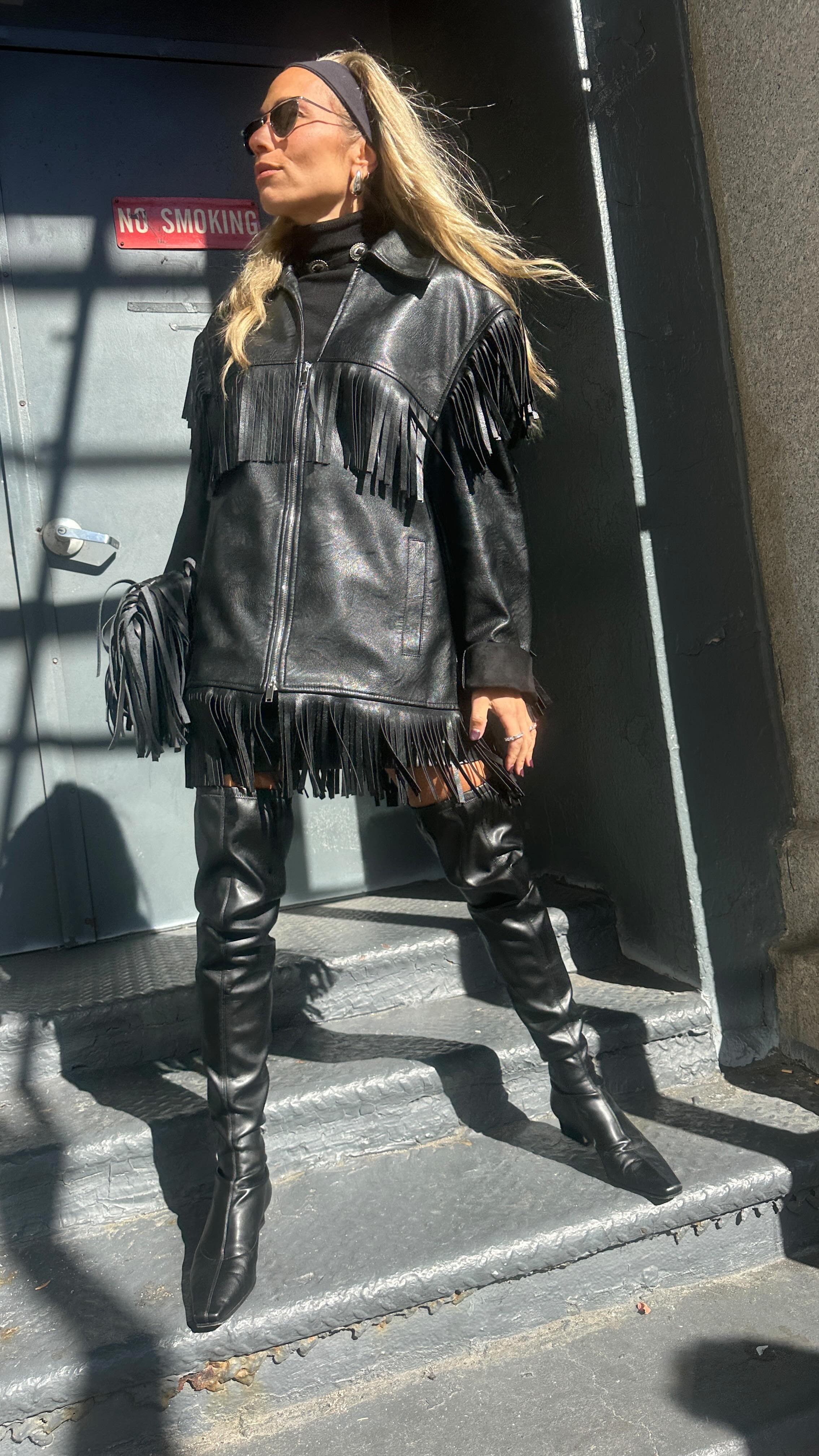 Instagram post by @frumeetaubenfeld for Stella McCartney. Caption reads: GRWM for a @stellamccartney fashion event with....