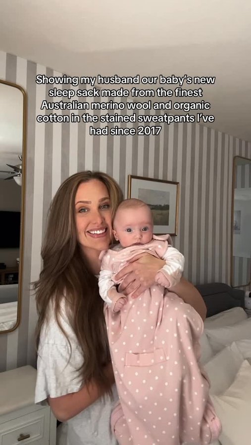 Instagram post by @tealacravy for Woolino. Caption reads: The @Woolino 4 Season® Ultimate Baby & Toddler....