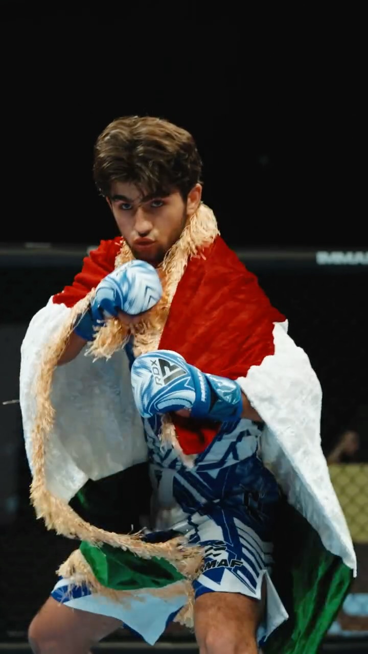 Instagram post by @ammaf.asia for Visit Abu Dhabi. Caption reads: Muhammadjon Pirov 🇹🇯 continues his run of....