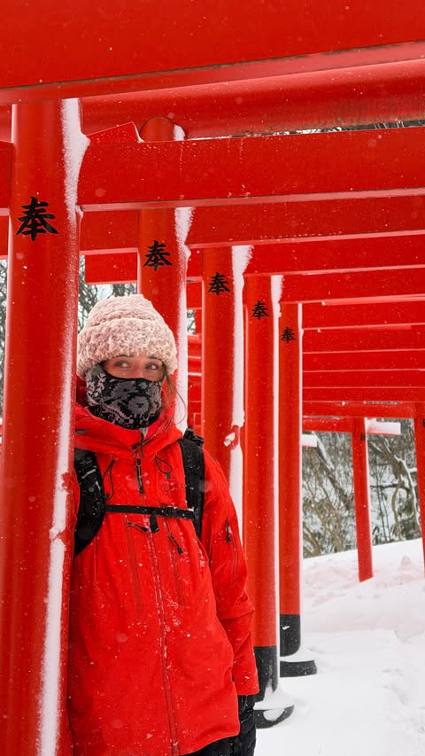 Instagram post by @nadiachrin for Swatch. Caption reads: [...] traveling around #japan with Flo <3....