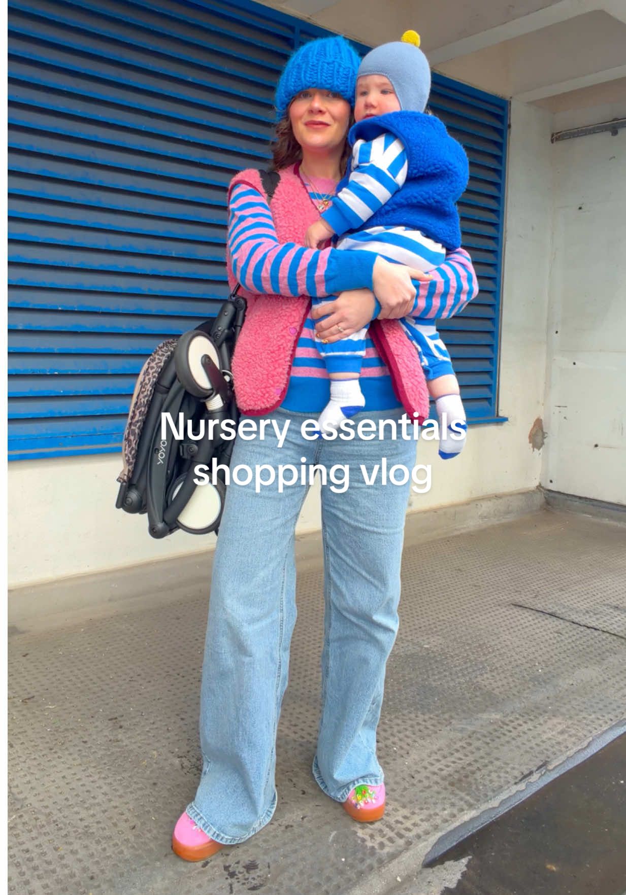 TikTok post by @daniellejuliesp for Stokke. Caption reads: [...] 🤣) travelling in style in our new....