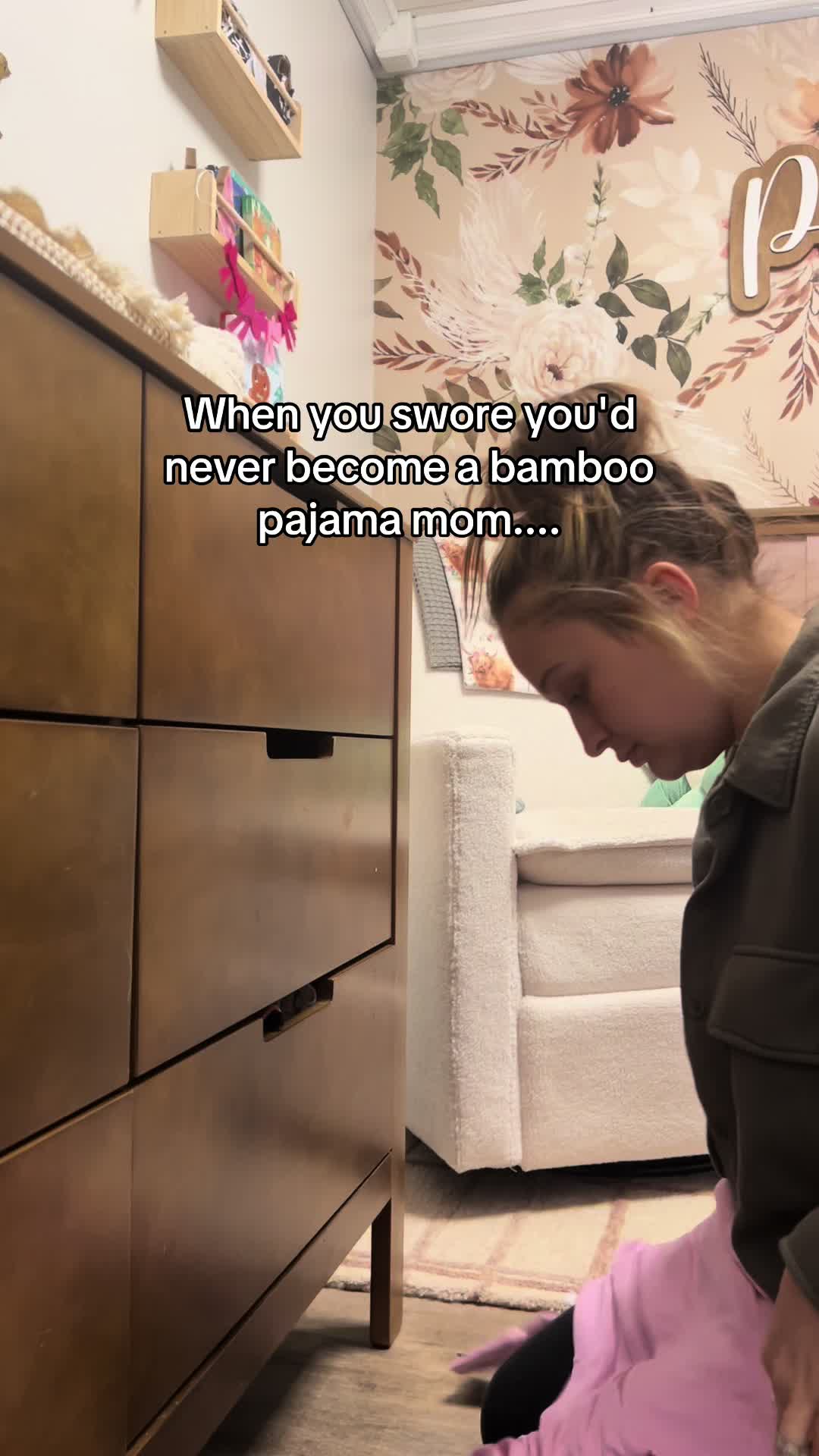 TikTok post by @lifeonwillowcreek for Dreamland Baby. Caption reads: These @Dreamland Baby bamboo jammies are MY FAV!....