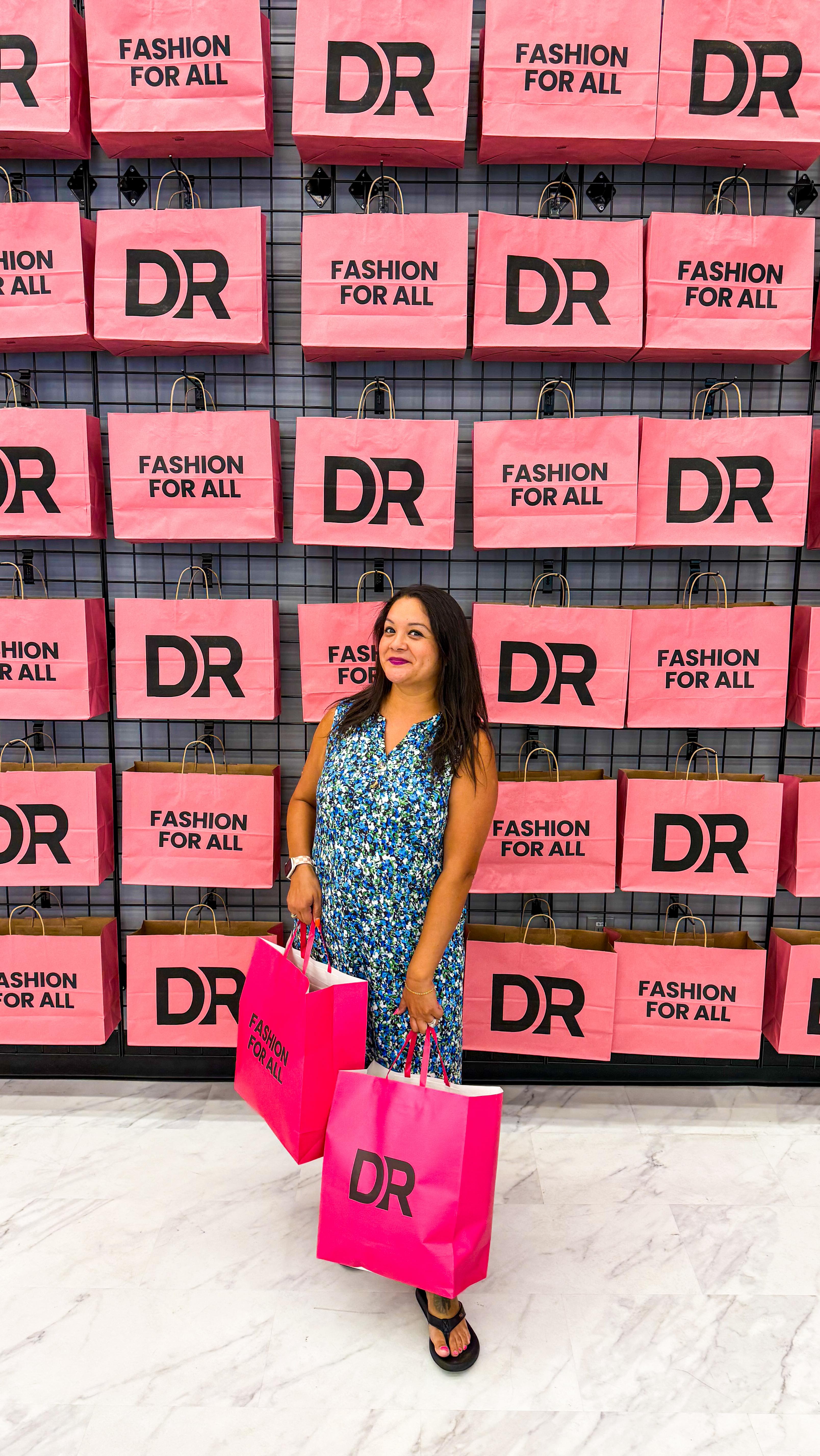 Instagram post by @flores_twins_and_fam for Dressin. Caption reads: New store alert 🚨 DRESSIN in Fullerton is a....
