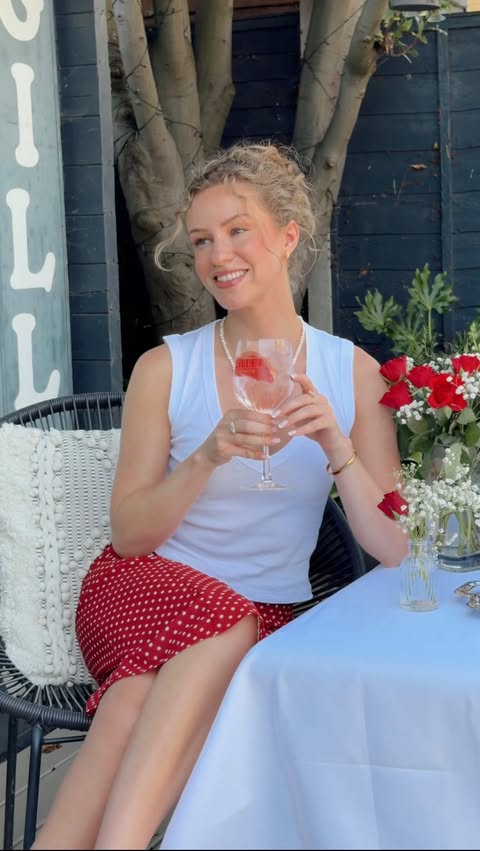 Instagram post by @lv_blackwell for Lillet. Caption reads: ad Time for the spritz of the summer @lillet Rosé....