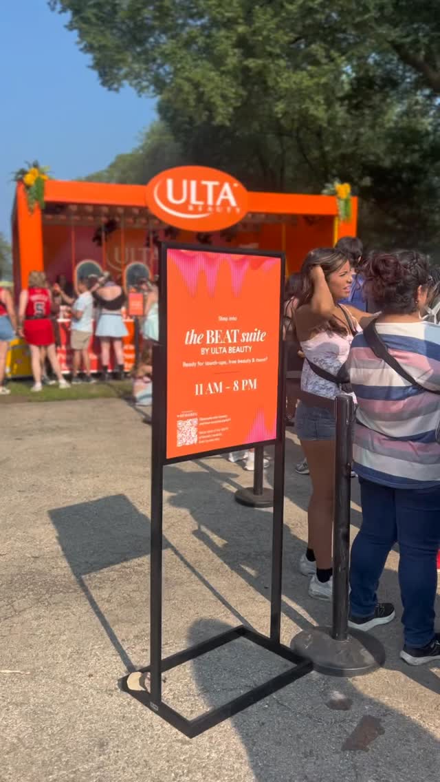Instagram post by @gwenxanh for Ulta Beauty. Caption reads: POV: you escape the Lolla chaos for a quick....