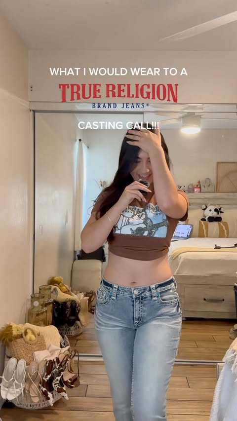 Instagram post by @heidiicortess for True Religion. Caption reads: SUBMIT YOUR ENTRY!!!!! 🤎🤎 @truereligion....